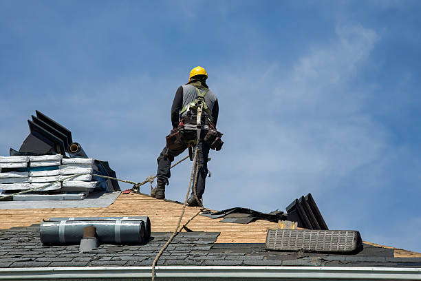 Professional Roof Repair technician working in Amston, CT